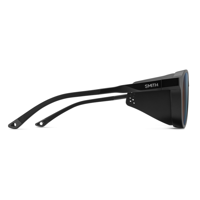 Smith Venture Sunglasses - Matte Black + ChromaPop Glacier Photochromic Copper Blue Mirror Lens
