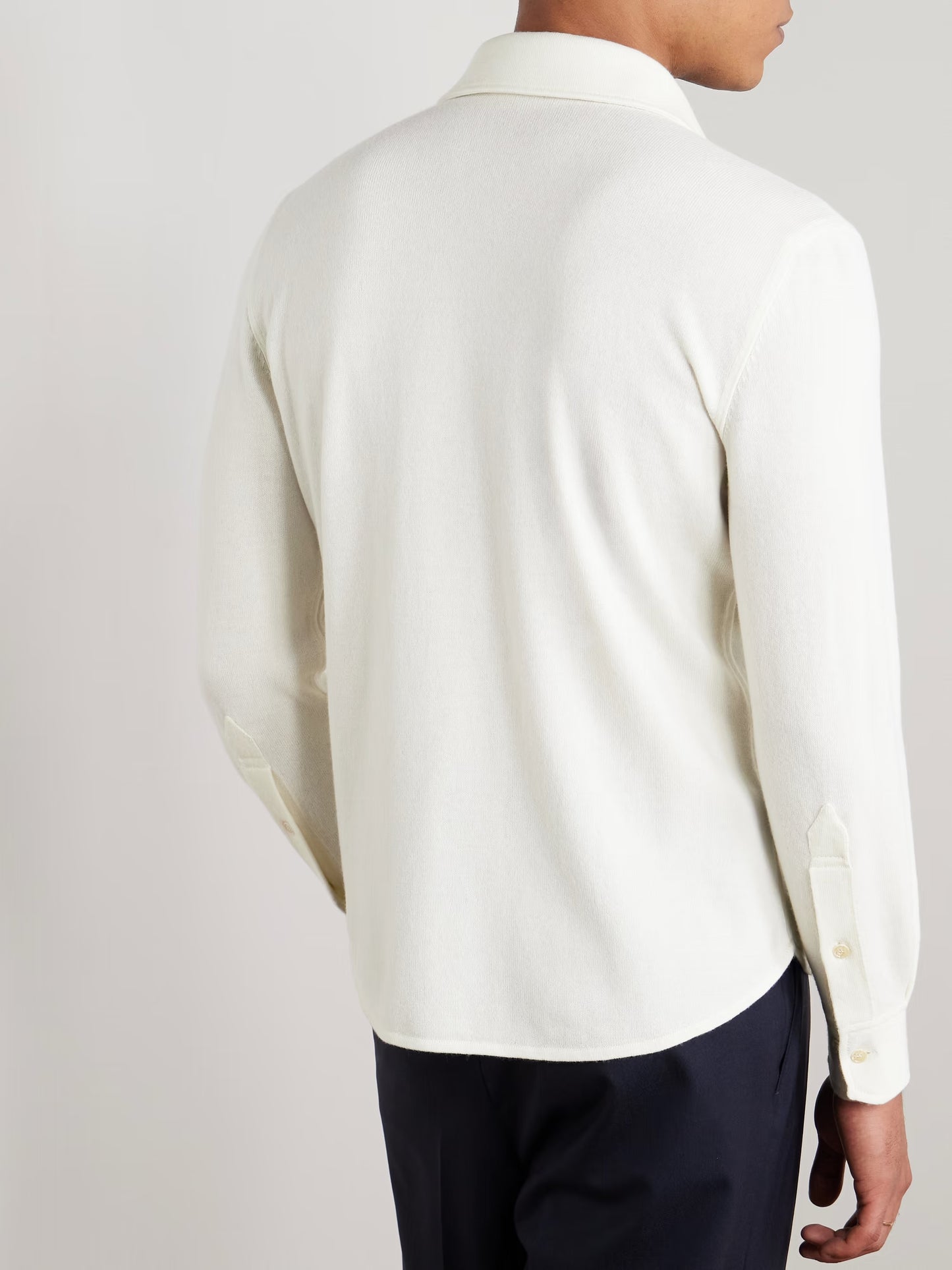 Brunello Cucinelli Slim-Fit Virgin Wool, Cashmere and Silk-Blend Shirt - Mens